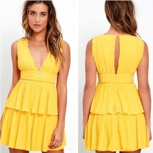 Lulu's Deserved Adoration Yellow Dress